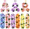 18 Counts Hawaiian Leis, Flower Hair Clip, Headbands and Wristbands, Perfect Luau Party Supplies for Summer Beach Vacations, Essential Party Decorations for Birthday, Graduation, and Wedding